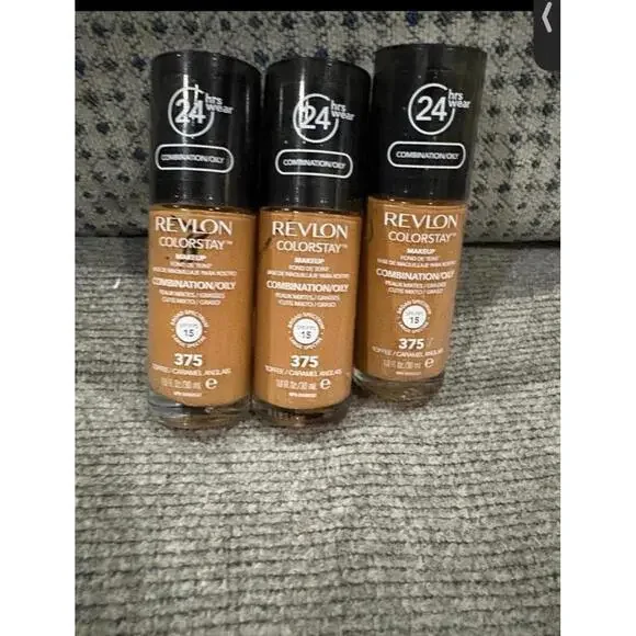 (3 Pack) Revlon ColorStay Longwear Foundation SPF 15-Shade 375 Toffee/Caramel - Picture 2 of 9